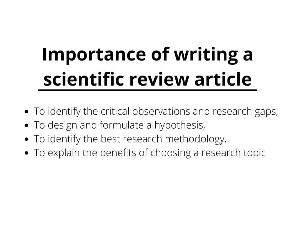 How to Write a Review Paper